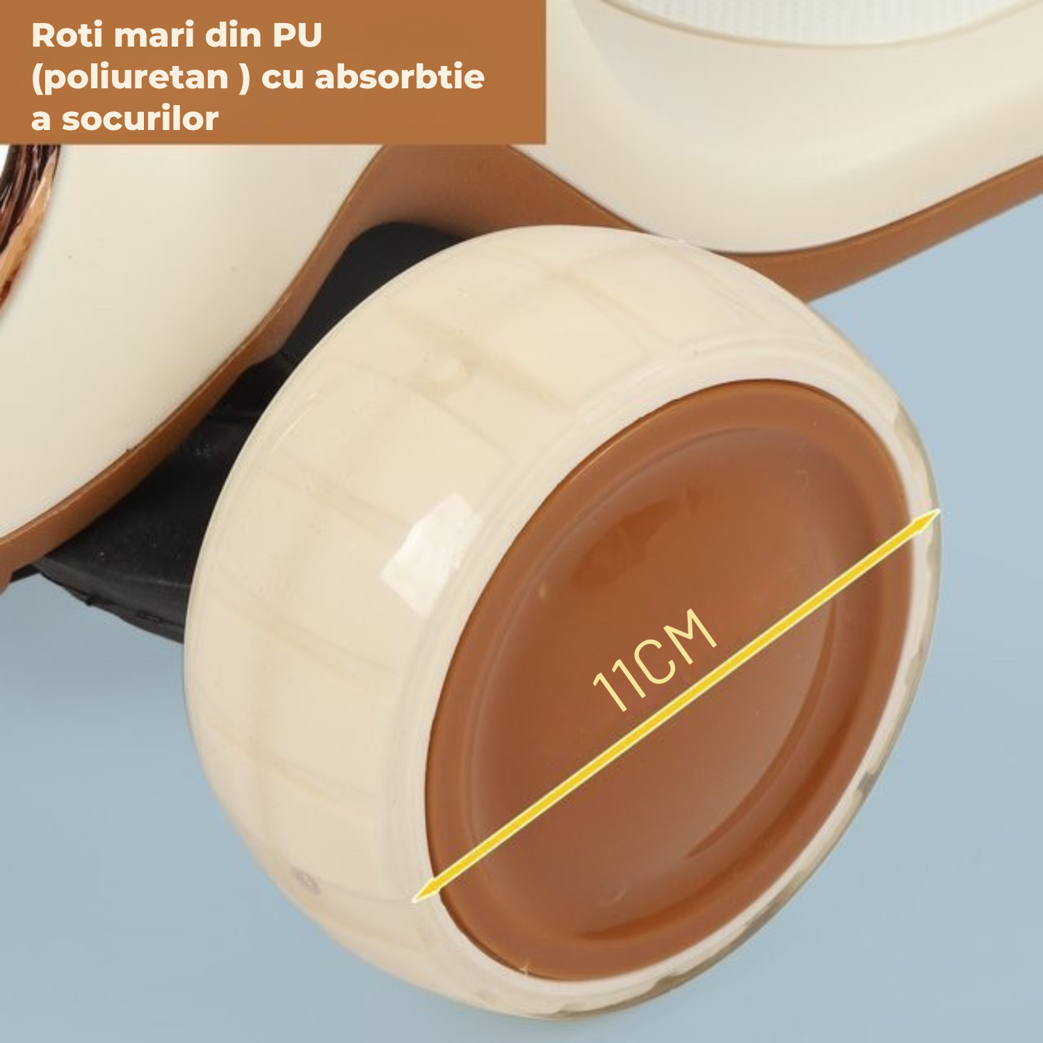 Invincio Scooter 1–6 ani – Trotineta multifunctionala 4-in-1, bej