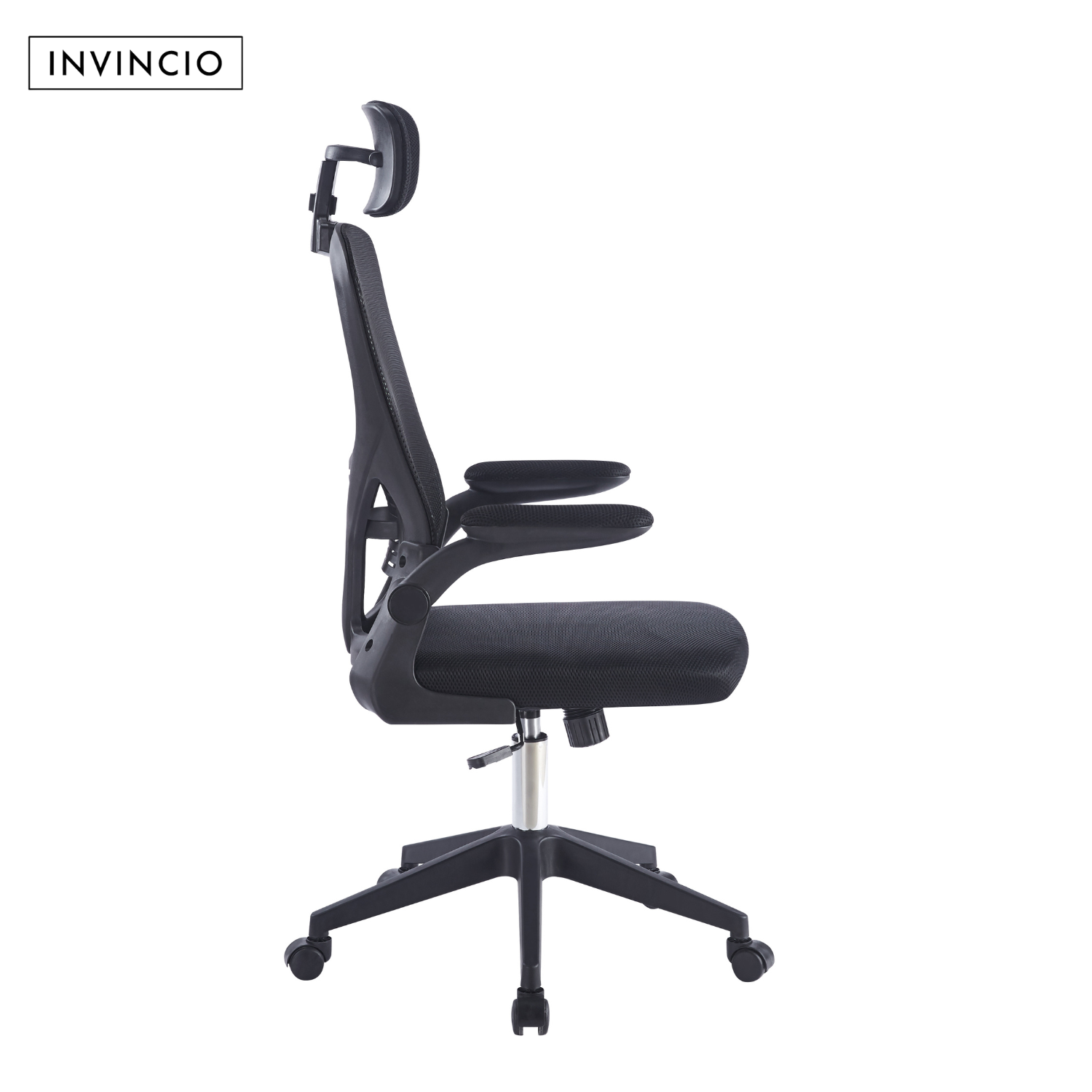 nvincio SmartFit – Scaun ergonomic reglabil cu tetiera, negru