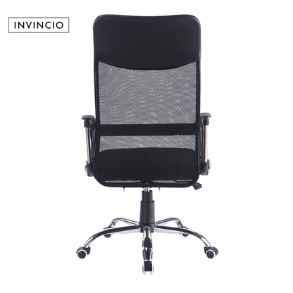 Invincio SmartFit 2 – Scaun ergonomic cu spatar mesh si tetiera, negru