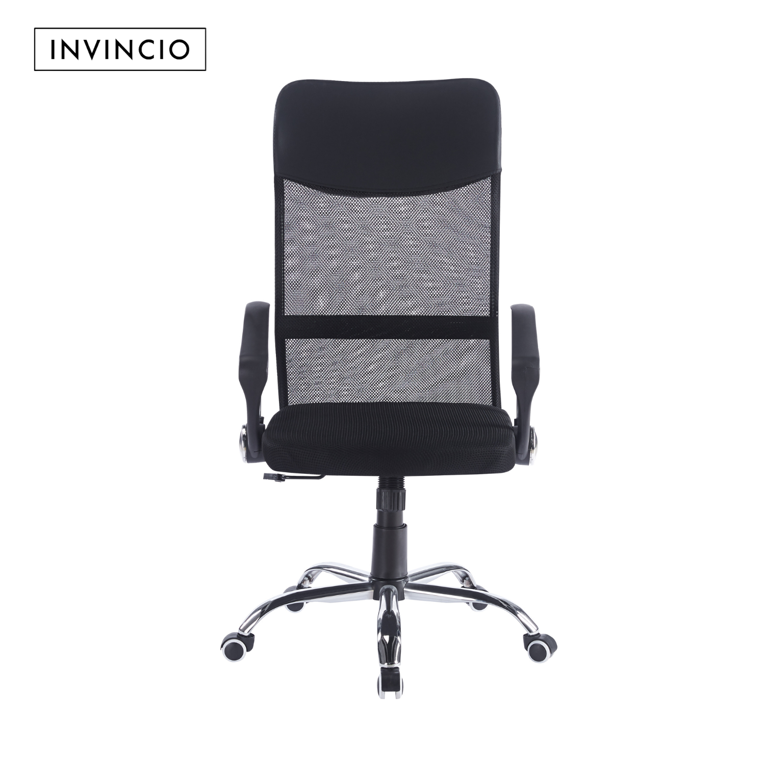 Invincio SmartFit 2 – Scaun ergonomic cu spatar mesh si tetiera, negru