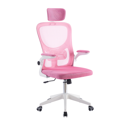 Invincio SmartFit – Scaun ergonomic cu suport lombar, roz