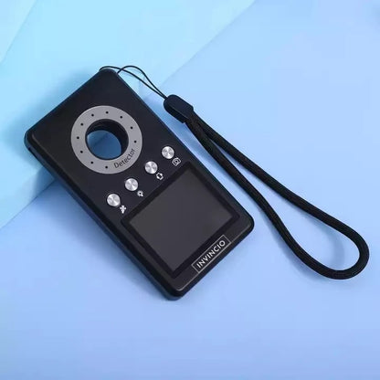 Detector Antispionaj Invincio Smart pentru aparate si dispozitive de spionaj, multifunctional, pentru camere wi-fi ascunse, microfoane spion, localizatoare GPS / GSM si reportofoane, acumulator 400 mah, negru navy