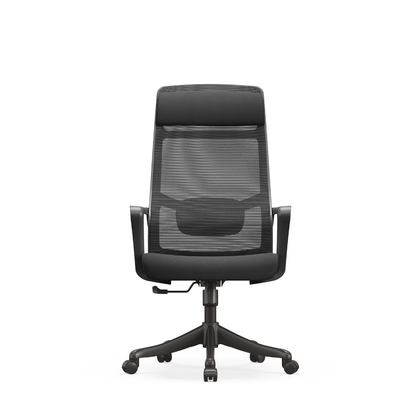 Scaun Ergonomic de Birou, Invincio, Steven-H, Cotiere Fixe, Spatar Mesh, Suport Lombar 2D Reglabil, Tetiera Reglabila 2D, Sezut Gros 6cm, Reglaj si Blocare pe 3 pozitii, Sarcina Maxima 136kg, Negru