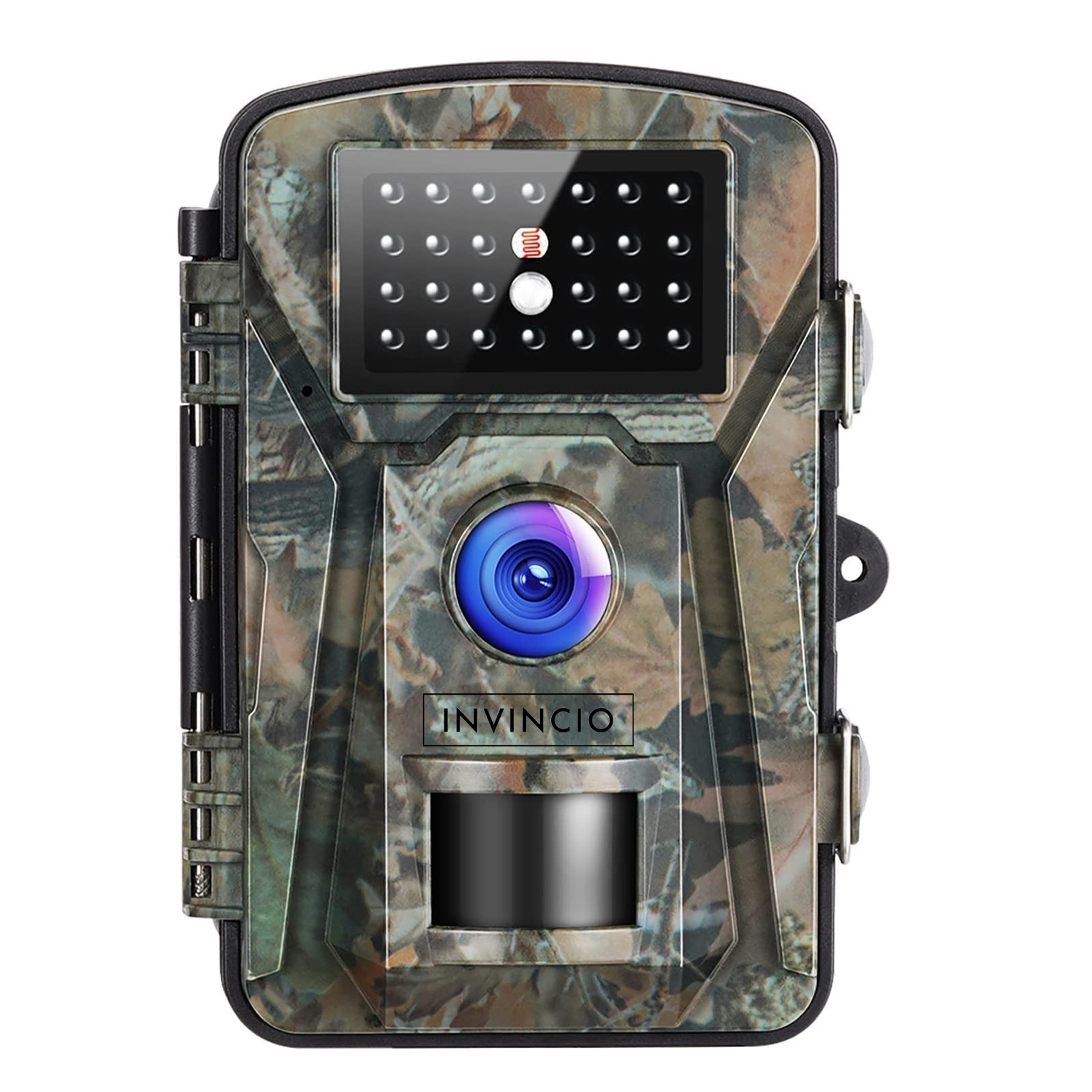 Camera de vanatoare INVINCIO®, monitorizare fauna salbatica, supraveghere gospodarie, foto 12MP, video FHD 1920x1080, protectie IP66, senzor miscare cu infrarosu PIR, display 2 inci, alimentare baterii, stand-by pana la 6 luni, stocare card TF, Camuflaj
