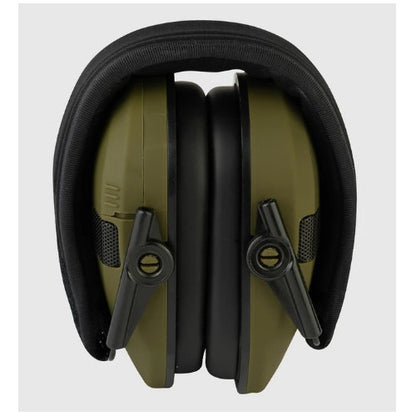 Casti Tactice Antifon INVINCIO® W1, Reducere Zgomot si Protectie Auditiva, Pliabile, Filtrare Zgomot Ambiental si Sensibilitate Reglabila, Doua Microfoane, Conectare Audio prin Jack, pentru Vanatoare, Poligon, Paintball, Airsoft, camuflaj verde