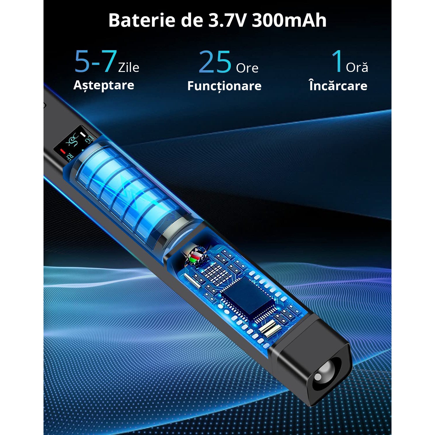 Detector camere si microfoane spion Invincio, portabil, 12 nivele detectie cu indicator LED si sonor, detecteaza localizatoare GPS/GSM si reportofoane si alte surse ascunse, frecvente 100 micro HZ-8GHZ, negru