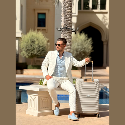 Troler mediu, bagaj de mana, 71x60x30, bej