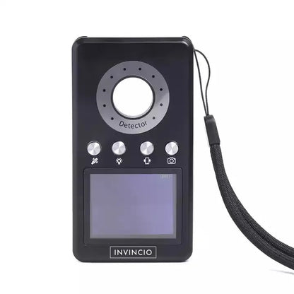 Detector Antispionaj Invincio Smart pentru aparate si dispozitive de spionaj, multifunctional, pentru camere wi-fi ascunse, microfoane spion, localizatoare GPS / GSM si reportofoane, acumulator 400 mah, negru navy