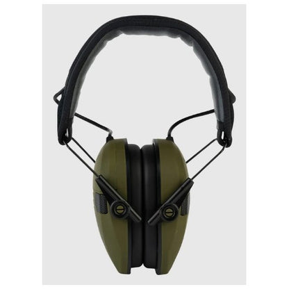 Casti Tactice Antifon INVINCIO® W1, Reducere Zgomot si Protectie Auditiva, Pliabile, Filtrare Zgomot Ambiental si Sensibilitate Reglabila, Doua Microfoane, Conectare Audio prin Jack, pentru Vanatoare, Poligon, Paintball, Airsoft, camuflaj verde