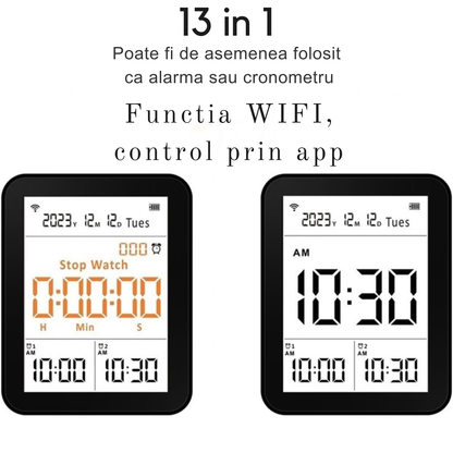 Monitor calitate aer 13-in-1 cu WiFi si aplicatie Invincio Air+, alb